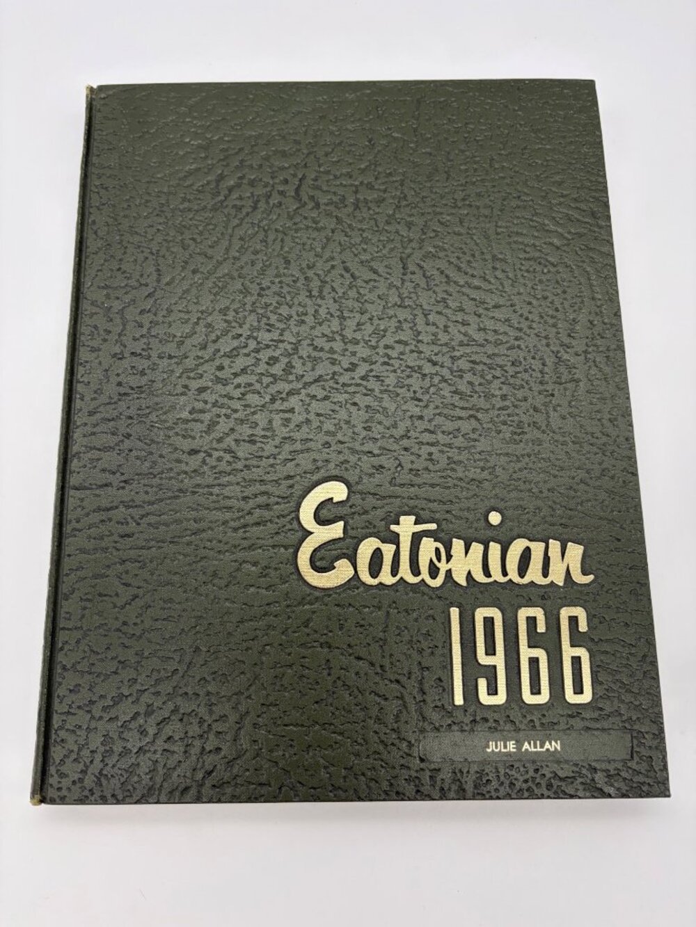1966 Eaton Rapids High School Eatonian Yearbook Michigan Signed Hardcover Annual